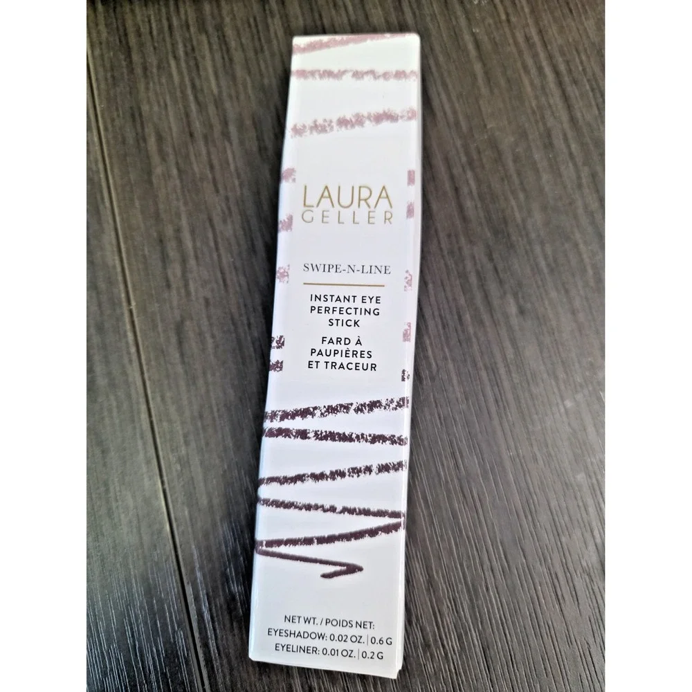 LAURA GELLER SWIPE-N-LINE Instant Eye PerfectIng Stick GLAM Eyeshadow Liner Plum